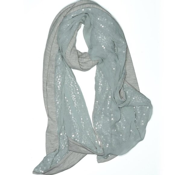 LARGE SIZE GRAY EXTRA FINE MERINO SCARF Ted Baker London - Picture 1 of 1